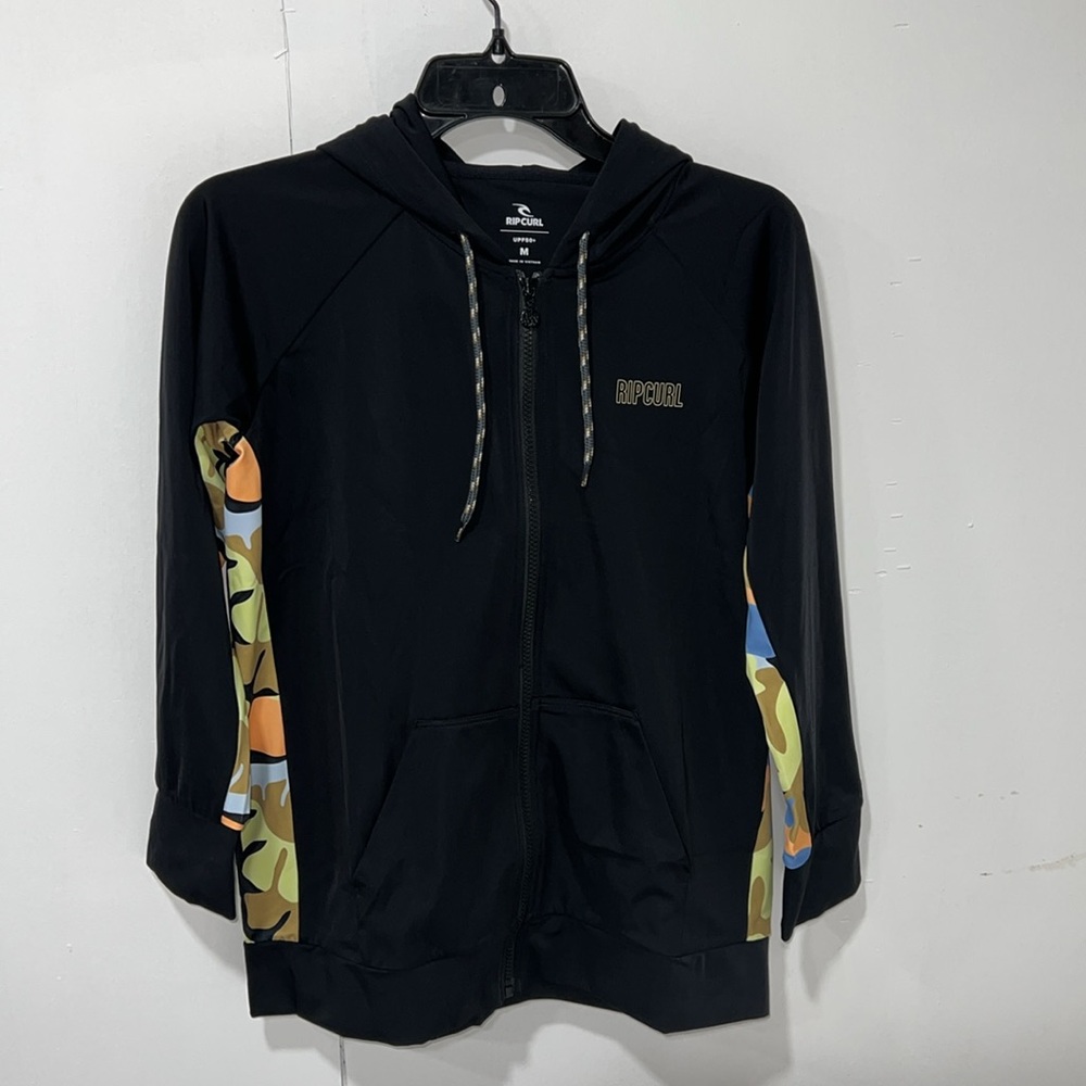 Rip Curl High Tide UPF Zip Through Long Sleeve Rash Vest, M